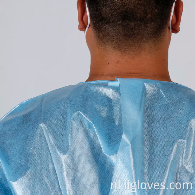 Veiligheid Cuff Massage Patiënt Laminated Isolation 40GSM Insolatie Isolatieve bediening Theaterjurk